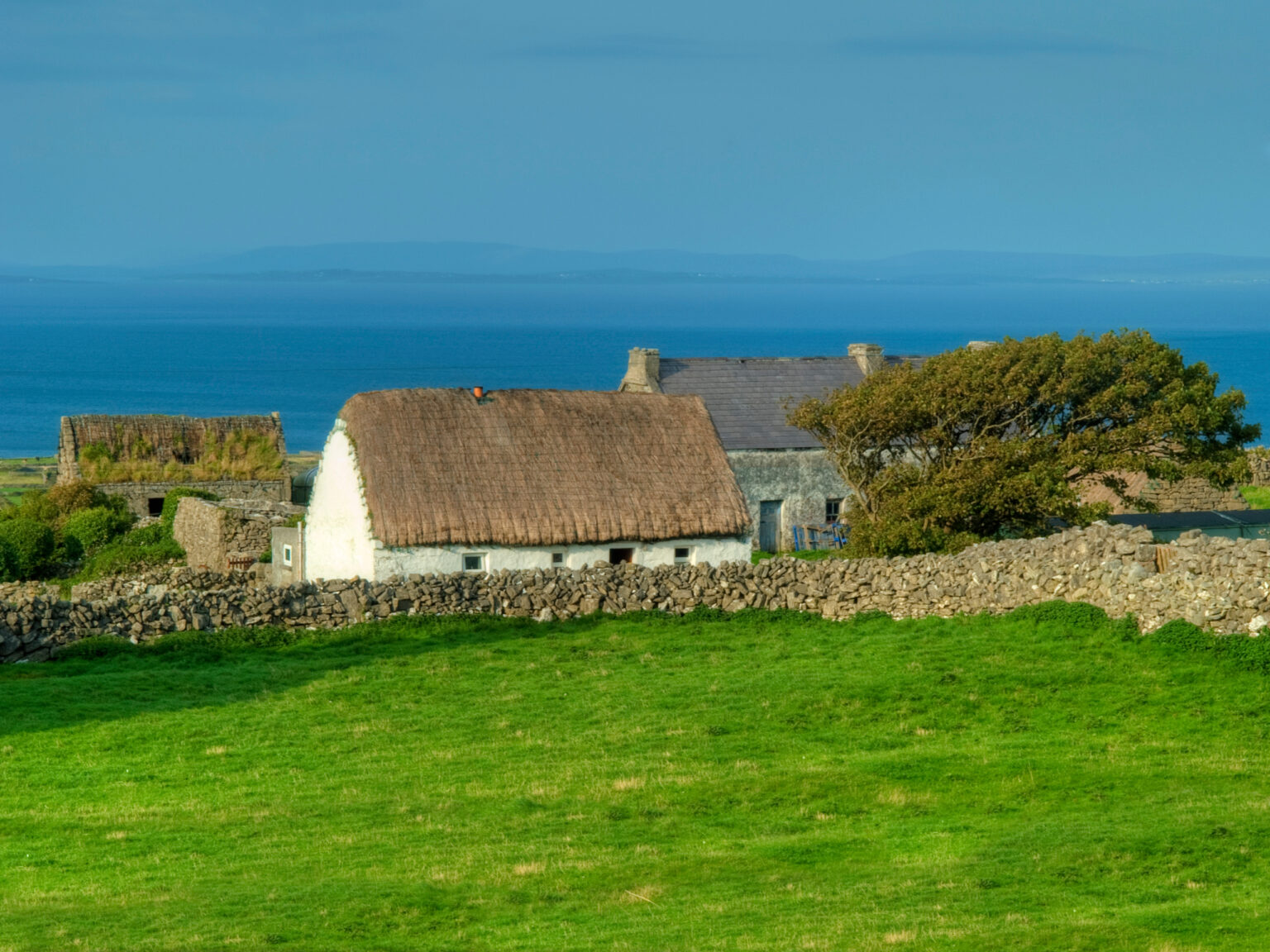 Ireland Countryside with view of water